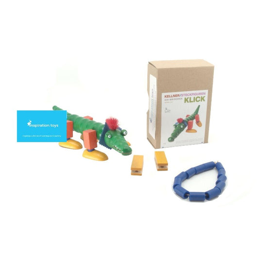 Wooden Construction Toys Klick The Crocodile