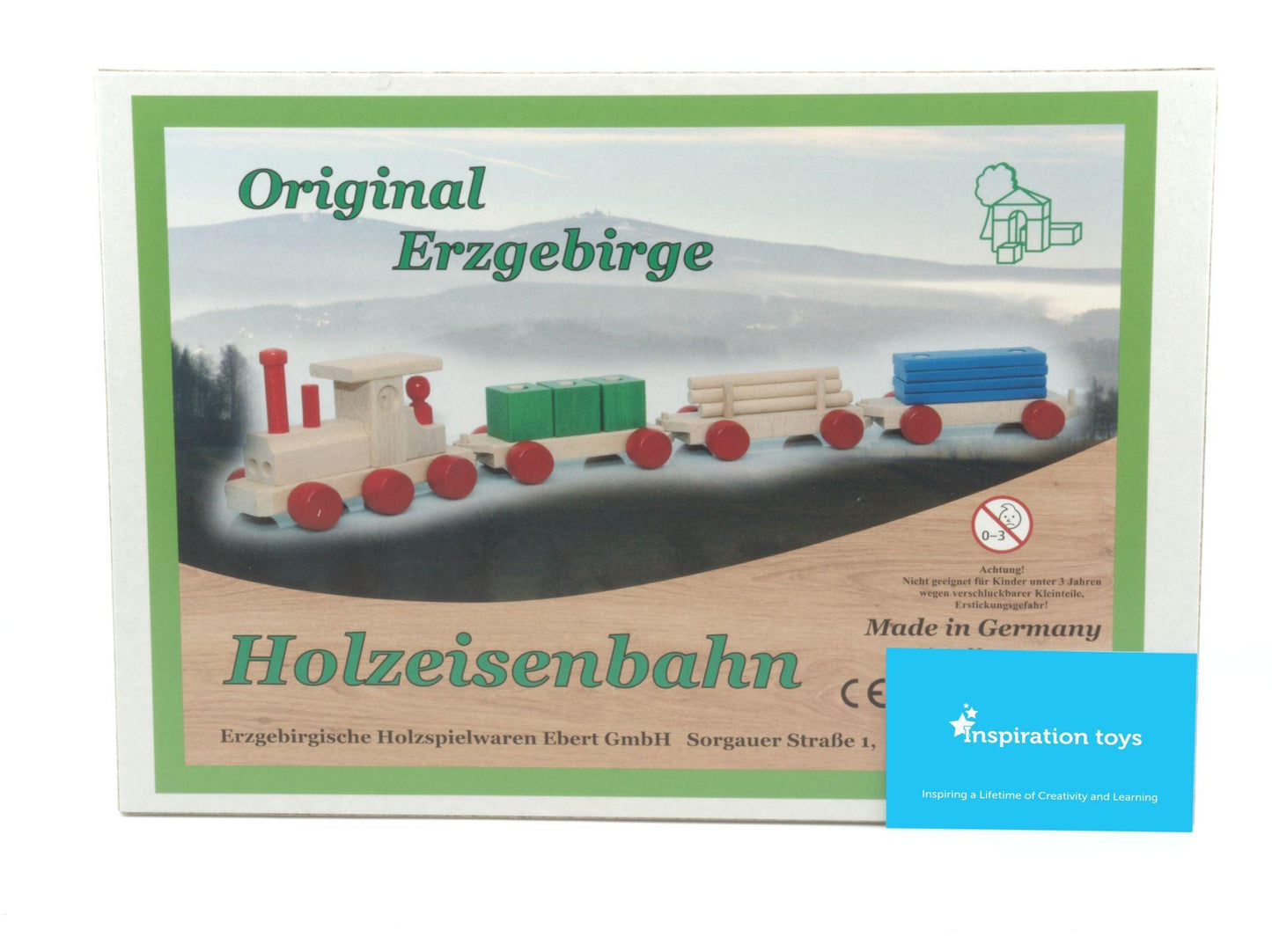 Large Wooden Toy Train Packaging