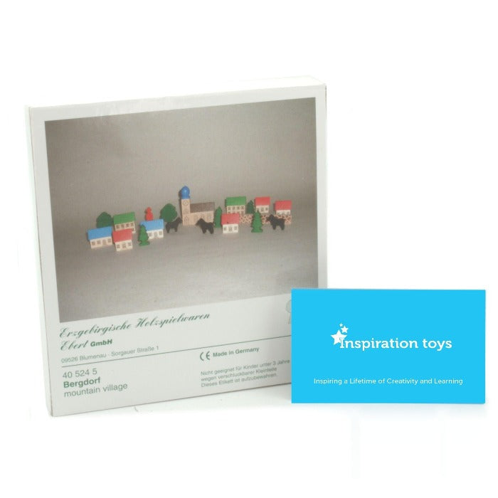 Wooden Miniature Toy Mountain Village Packating