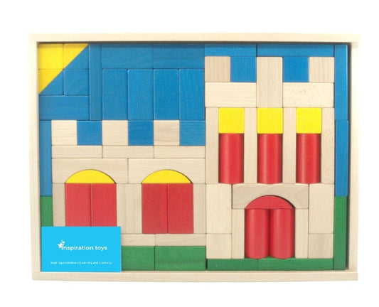 Wooden puzzle blocks - Castle - Inspiration Toys