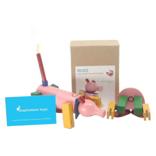 Wooden construction toys - Wutz the pig - Inspiration Toys
